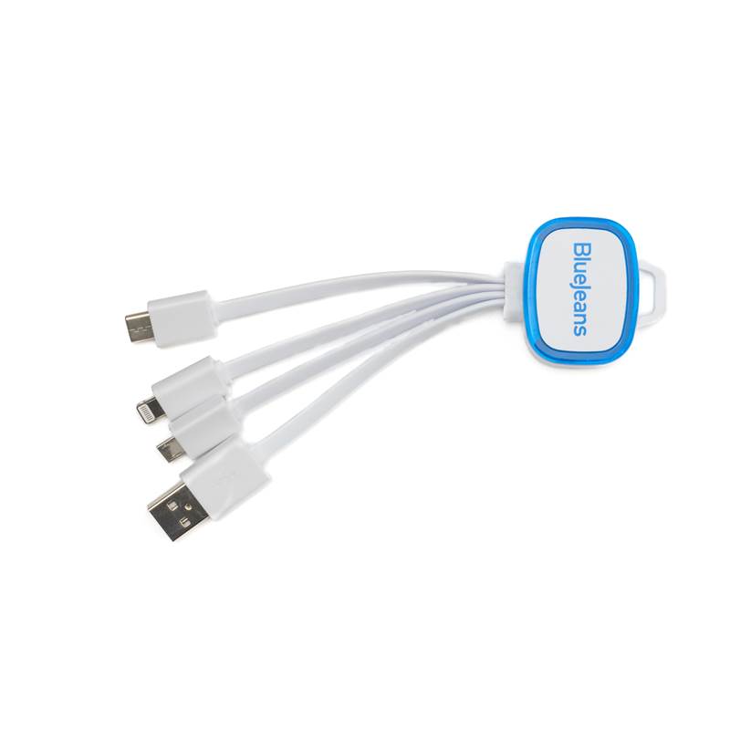 3-u-1 kabel za punjenje s led privjeskom